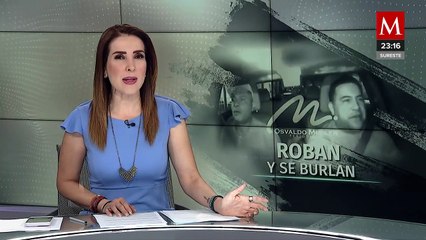 Dos sujetos roban camioneta en Naucalpan y son grabados burlándose
