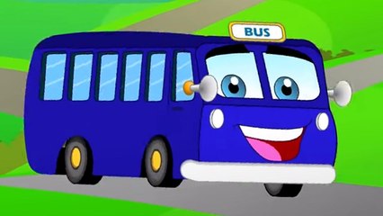 Wheels On The Bus, Vehicle Cartoons and Nursery Rhymes for Kids