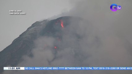 PHIVOLCS: Lava flow, tatlong sunod na gabi nang namamataan sa Bulkang Mayon | BT
