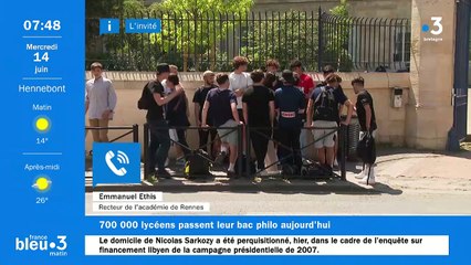 bac philo et sensibilisation au harcèlement avec le recteur d'académie de Rennes