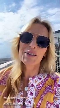 Elle a assisté à la cérémonie de remise de prix du concours pédagogique Oceano pour Tous .Estelle Lefébure sur le toit du Musée océanographique de Monaco