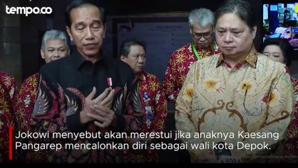 Jokowi Jawab Isu Kaesang yang Ingin Maju di Pilkada Depok