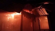 fire  at  Budhwari Bazar vegetable market