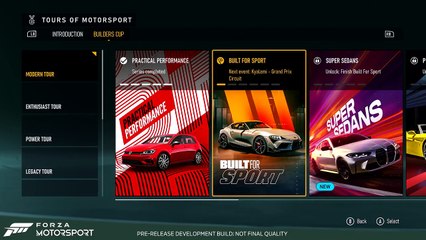 Forza Motorsport – Official Career Mode Gameplay Demo