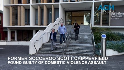 Scott Chipperfield leaves Wollongong Courthouse after a domestic violence conviction