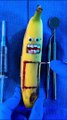 Emergency #FruitSurgery! Banana gives birth to twins  #DiscountDentist #FoodSurgery #ASMR