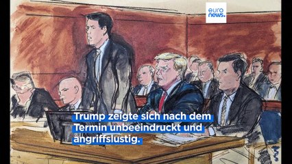 "Nicht schuldig" und angriffslustig: Trump schweigt vor Gericht und poltert im Golfklub
