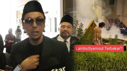Kecoh Lamborghini berasap tepi jalan, Syamsul kata ‘kereta okay ada dekat rumah’