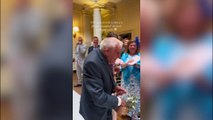 Bride asks 95-year-old grandad to be 'flower boy' at her wedding