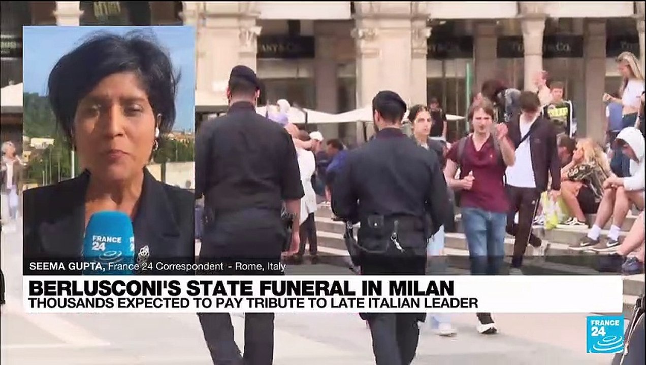 Italy holds state funeral for ex-PM Silvio Berlusconi