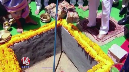 CM KCR Lays Foundation Stone For Dashabdi Block At NIMS _ V6 News