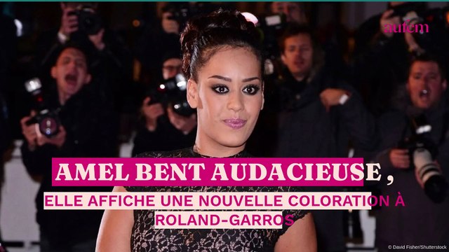 Amel bent audacieuse, elle affiche une nouvelle coloration à Roland-Garros