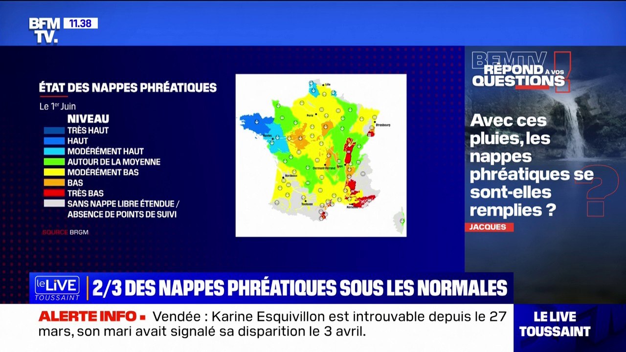 Avec ces pluies, les nappes phréatiques se sont-elles remplies? BFMTV répond à vos questions