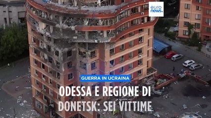 Download Video: Missili Kalibr russi su Odessa: tre vittime. Altri tre morti in attacchi nella regione di Donetsk