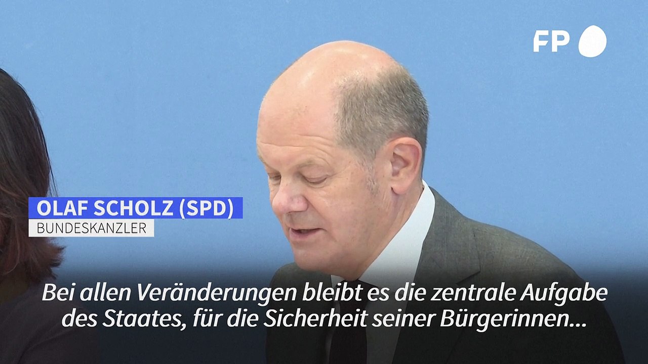 Scholz: 'Ohne Sicherheit keine Freiheit'