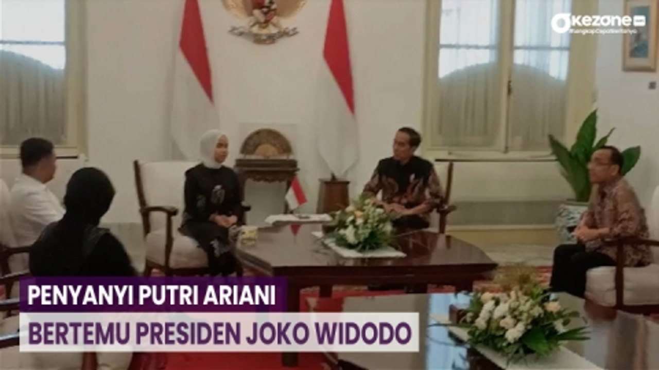 Penyanyi Putri Ariani Bertemu Presiden Joko Widodo