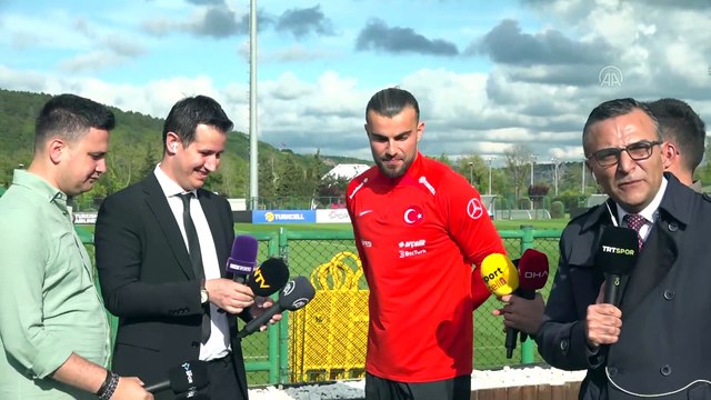 İSTANBUL - A Milli Takım oyuncuları, Letonya ve Galler maçlarıyla ilgili açıklamalarda bulundu