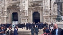 Funerali Berlusconi, i primi ingressi nel Duomo di Milano