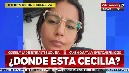 Desesperada búsqueda de Cecilia: ¿habrá nuevos detenidos?