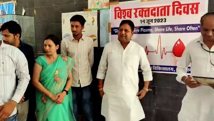 शिविर में 52 यूनिट रक्तदान, प्रशस्ति पत्र देकर सम्मानित किया