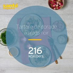 Tartare de dorade au radis noir