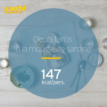 Oeufs farcis à la mousse de sardine