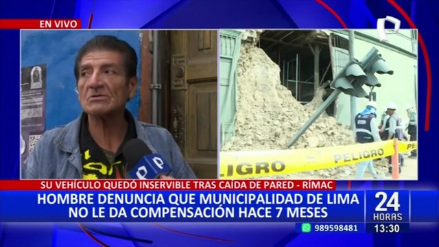 Denuncian a la Municipalidad de Lima por no hacerse cargo del derrumbe de una pared