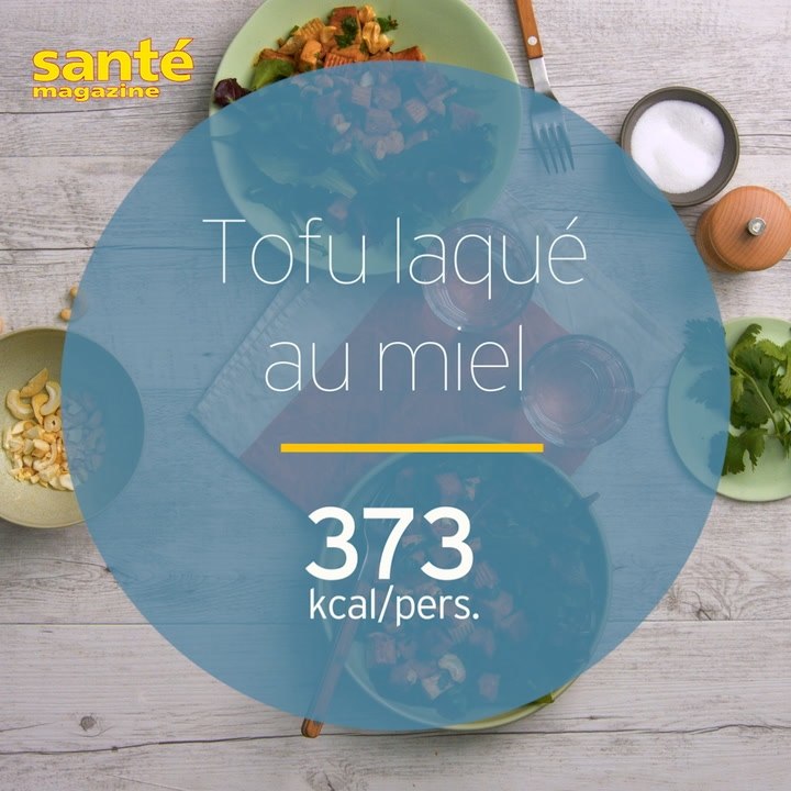 Tofu laqué au miel
