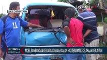 Mobil Rombongan Keluarga Jamaah Calon Haji Terlibat Kecelakaan Beruntun