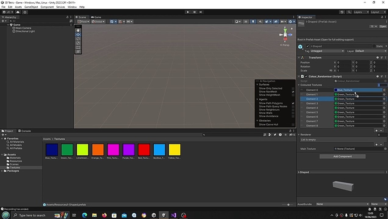 Unity 3D Tetris Clone #4 Setup and Testing