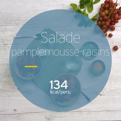 Salade pamplemousse-raisins