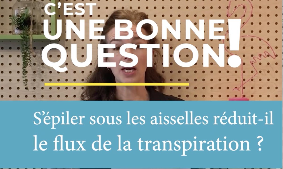 S'épiler sous les aisselles réduit-il le flux de la transpiration ?