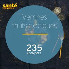 Verrines de fruits exotiques