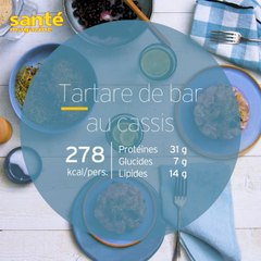 Recette du tartare de bar au cassis