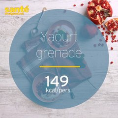 Recette de Yaourt aux graines de chia et à la grenade