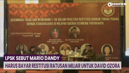 LPSK Sebut Mario Dandy Harus Bayar Restitusi Ratusan Miliar untuk David Ozora