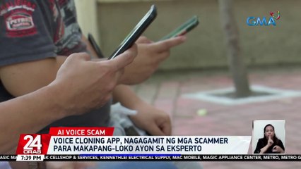 Voice cloning app, nagagamit ng mga scammer para makapang-loko ayon sa eksperto | 24 Oras