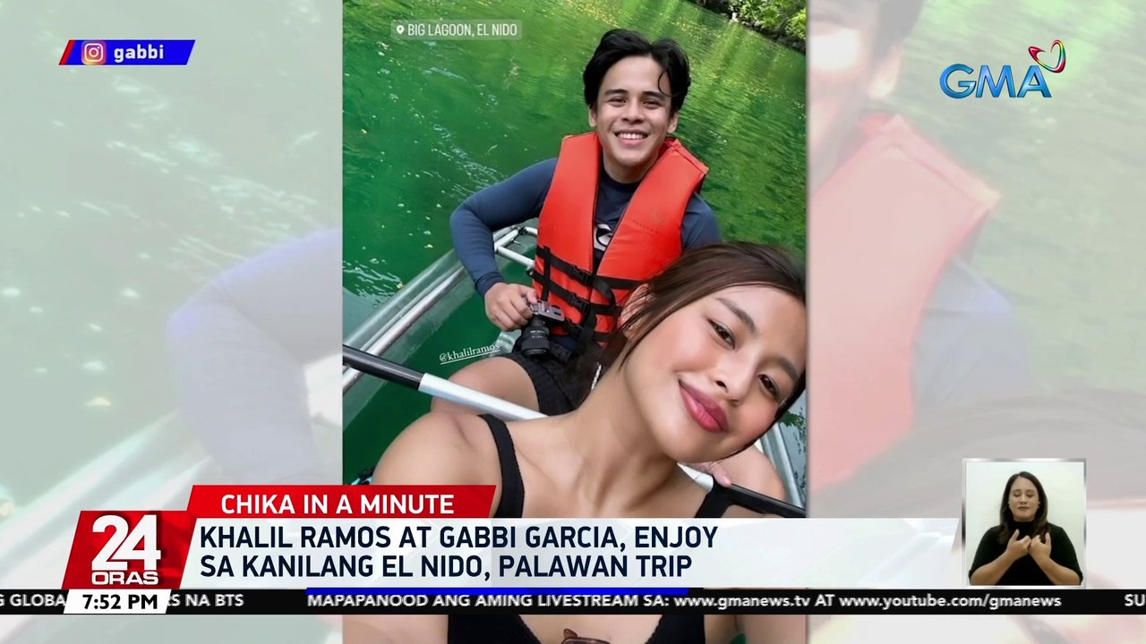 Khalil Ramos at Gabbi Garcia, enjoy sa kanilang El Nido, Palawan trip | 24 Oras