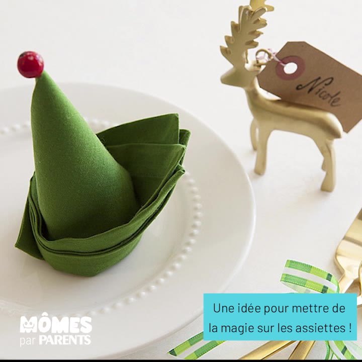 10 pliages de serviettes pour une table de Noël ou Nouvel An
