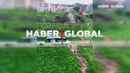 Ankara'da yaşanan heyelandan son anda kurtuldular!