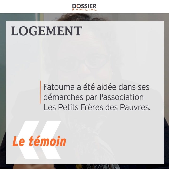Fatouma, 66 ans, a été relogée grâce à l'association Les Petits Frères des Pauvres