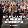 Anche Rita Dalla Chiesa si è unita all’ultimo saluto di Silvio Berlusconi