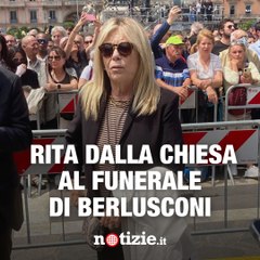Anche Rita Dalla Chiesa si è unita all’ultimo saluto di Silvio Berlusconi