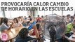 Provocaría calor cambio de horario en las escuelas de Morelos