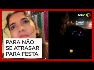 Jovem assume direção de carro por aplicativo após motorista testar positivo em bafômetro
