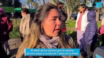 El dolor de los vecinos por la muerte de una mujer y su hija de 7 años en La Plata