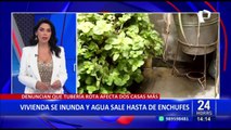 Familia pide a Sepadal reparar fuga de agua que se filtra por paredes y enchufes de su vivienda