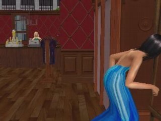 Vidéo ou angèle essaye la robe bleue