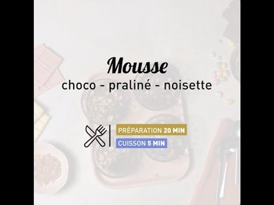 Mousse choco-praliné et noisettes | regal.fr