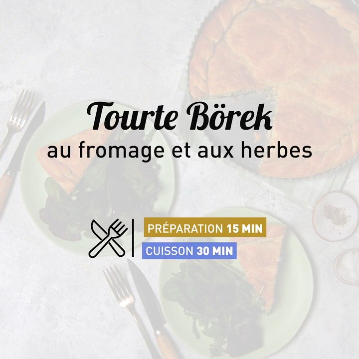 Recette Tourte börek au fromage et aux herbes